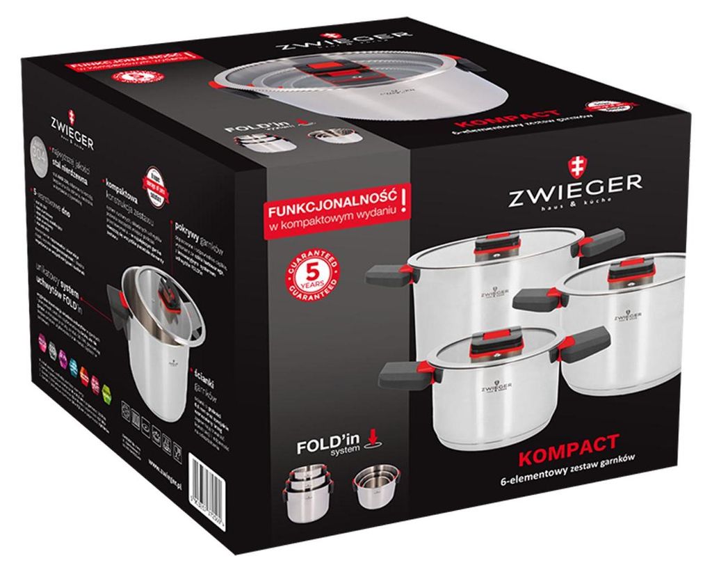 ZWIEGER ZWG-GZK-2569, Zestaw do gotowania, Aluminium, Zdjęcie produktu 