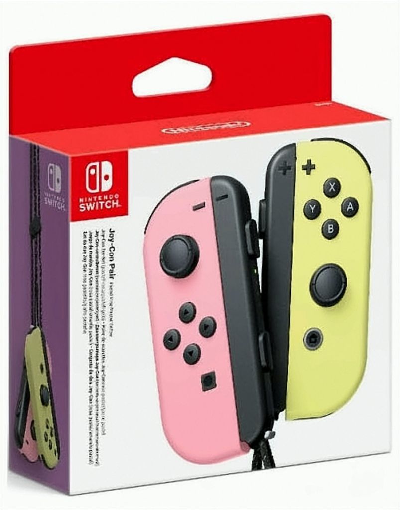 Sada 2 ks Nintendo Joy-Con v pastelovej ružovej a žltej Obrázok produktu 