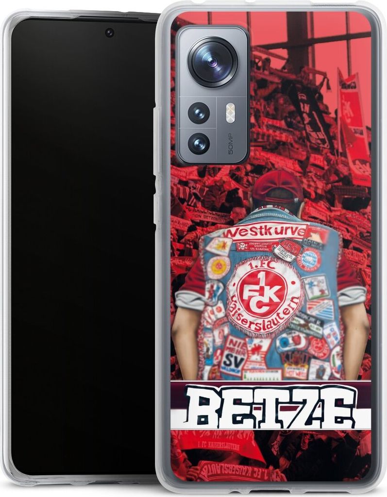 DeinDesign Handyhülle für Xiaomi 12 5G Silikon Hülle Case Smartphone Schutzhülle 1. FC Kaiserslautern 1. FCK Offizielles Lizenzprodukt