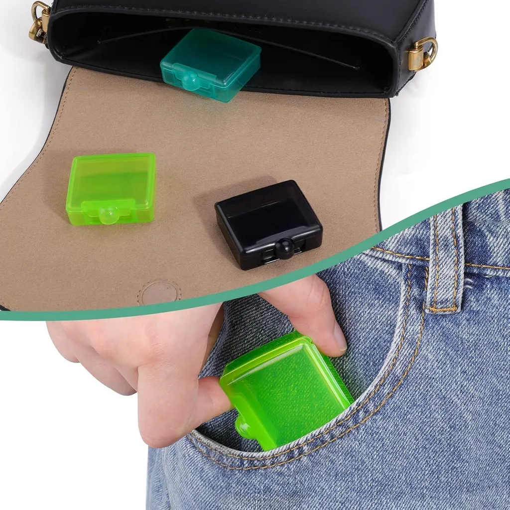 Pilulier de voyage compact à 3 compartiments pour cure de vitamines