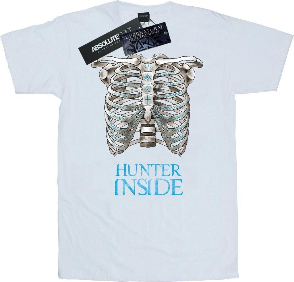 Supernatural - "Hunter Inside" T-Shirt für Herren BI45902 (L) (Weiß)
