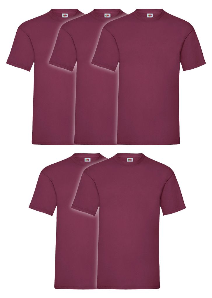 5er Pack Fruit of the Loom Valueweight T-Shirt + GRATIS Produktbild 