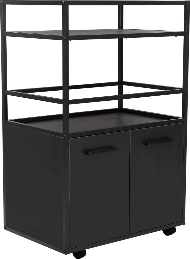 Meuble micro ondes pour petite cuisine buffet sur roulettes Mosaik