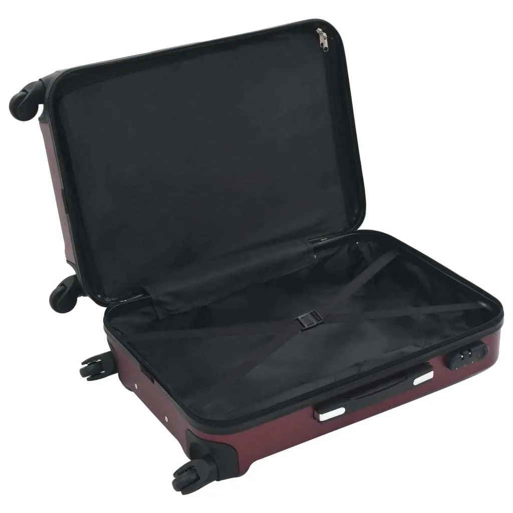 Trolleys Bordeaux ABS - Set de 3 valises incassables et multidirectionnelles - 6