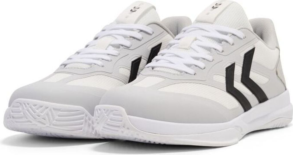 Hummel DAGAZ III Hallenschuhe Herren hellgrau schwarz Gr 42