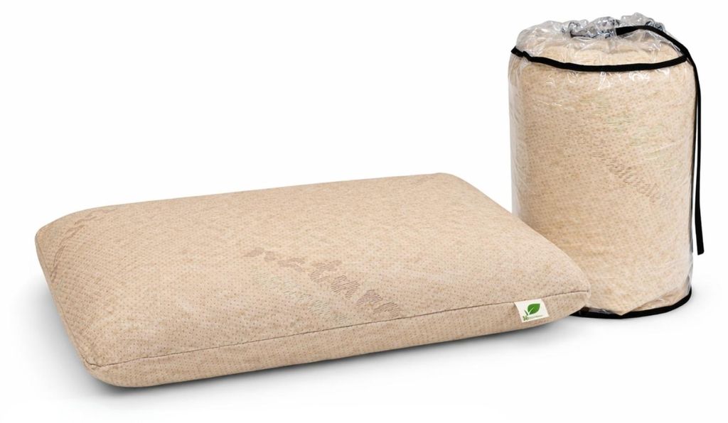 Latexkissen aus 100 % Baumwolle und Leinen, 70 x 40 cm – Produktbild 