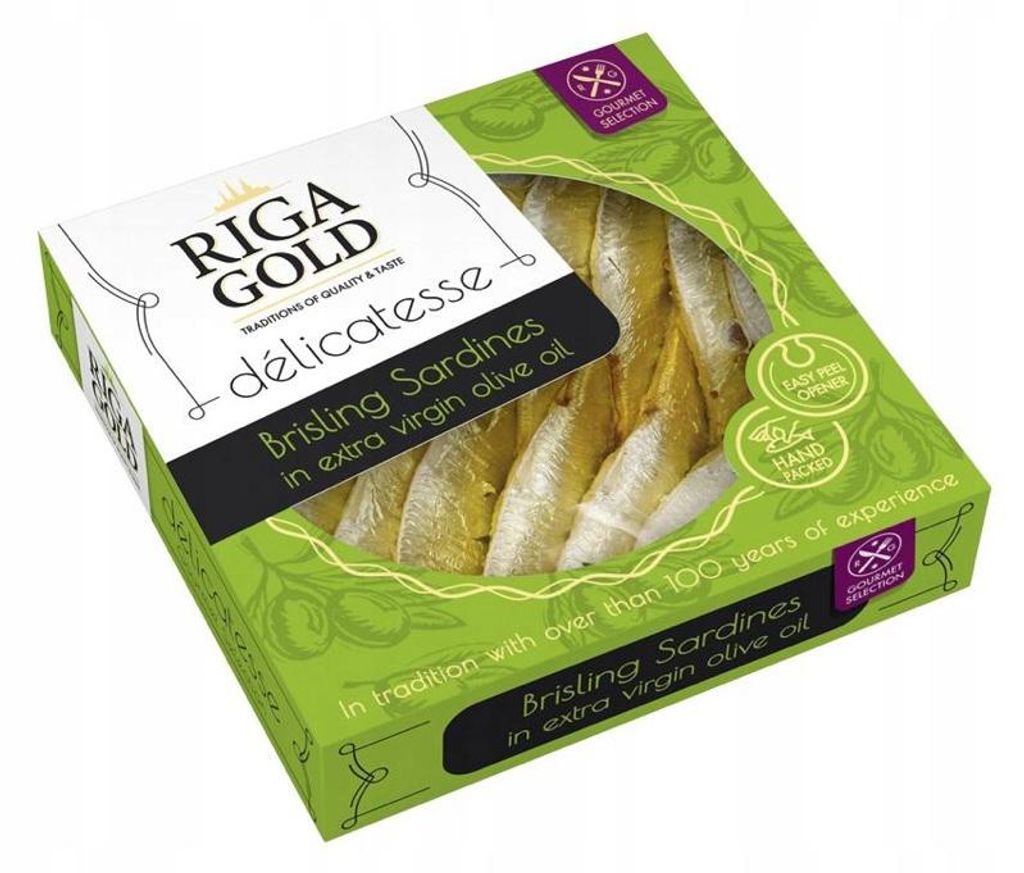 Sardynka w oliwie z oliwek Riga Gold 0,12 kg Zdjęcie produktu 