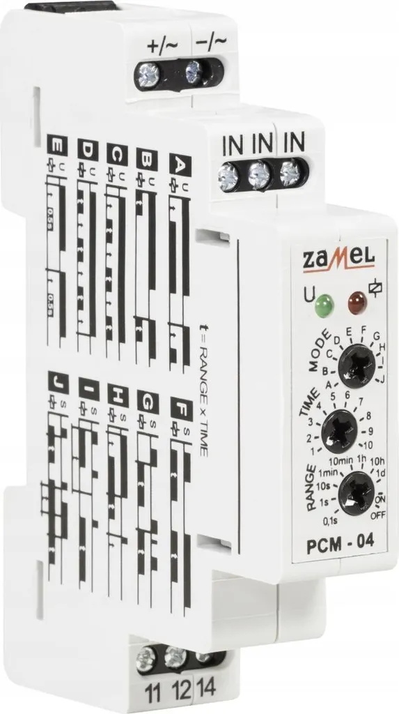 Contrôleur de temps PCM-04/24V Zamel pour automatisme et domotique 24V