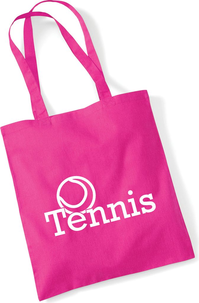 Huuraa Jutebeutel Tennis Ball 10 Liter Fuchsia Baumwolle Tasche Geschenkidee