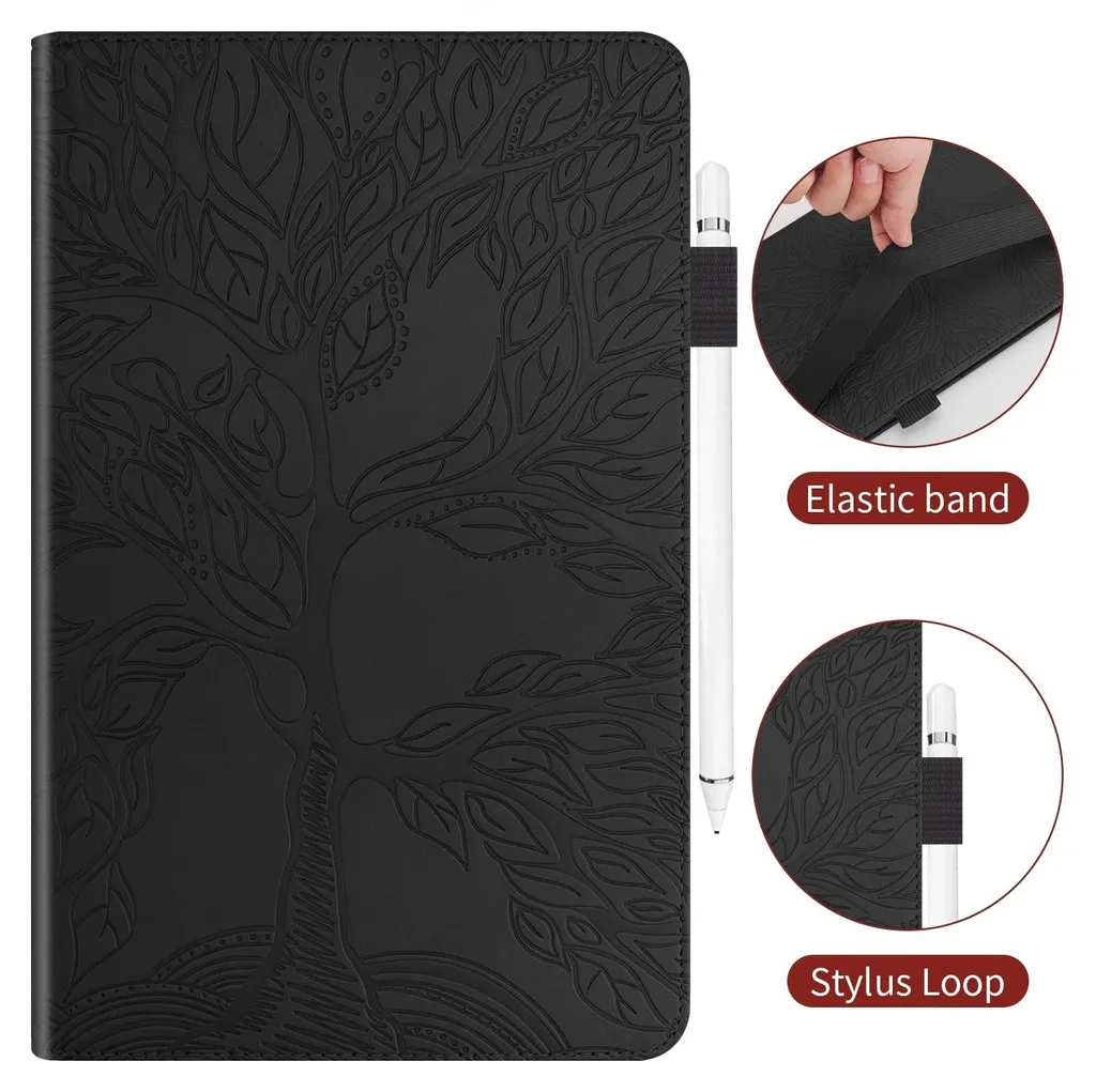 Honor Pad X8a 11 Cover - Protezione Similpelle Nera con Supporto - 5