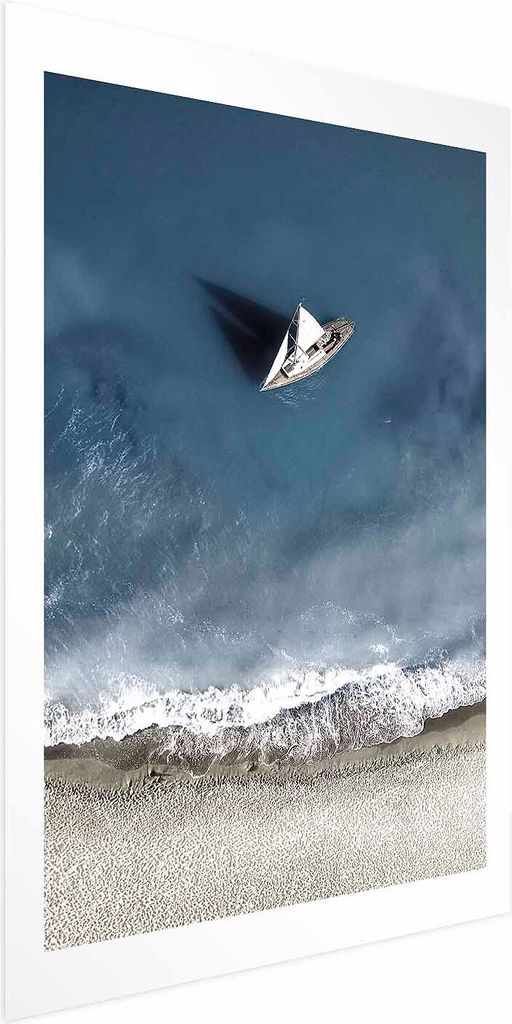 Posterpapier Poster - Yacht on the Sea 21x30 cm Landschaften c-C-0206-ao-a