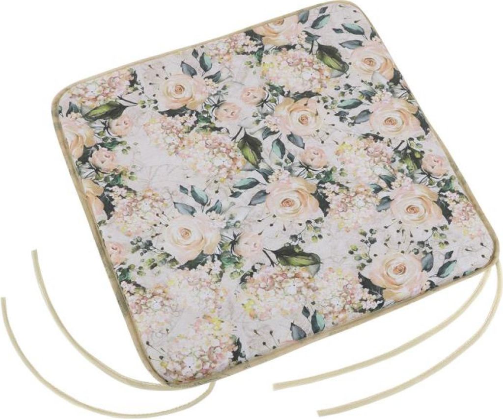 EMA Sitzkissen glatt - 40x40 cm - Creme