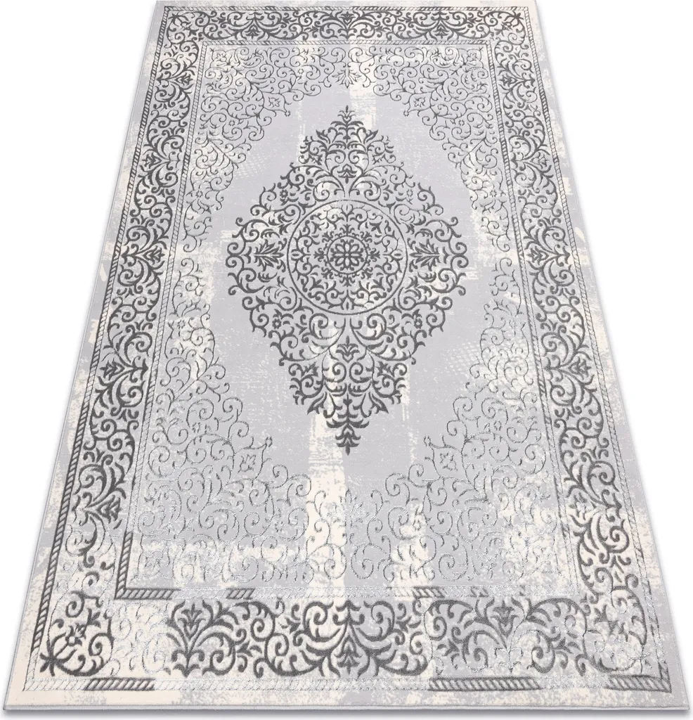 Moquette Grise Structurale CORE W7161 à Motif Roses pour Salon 120x170