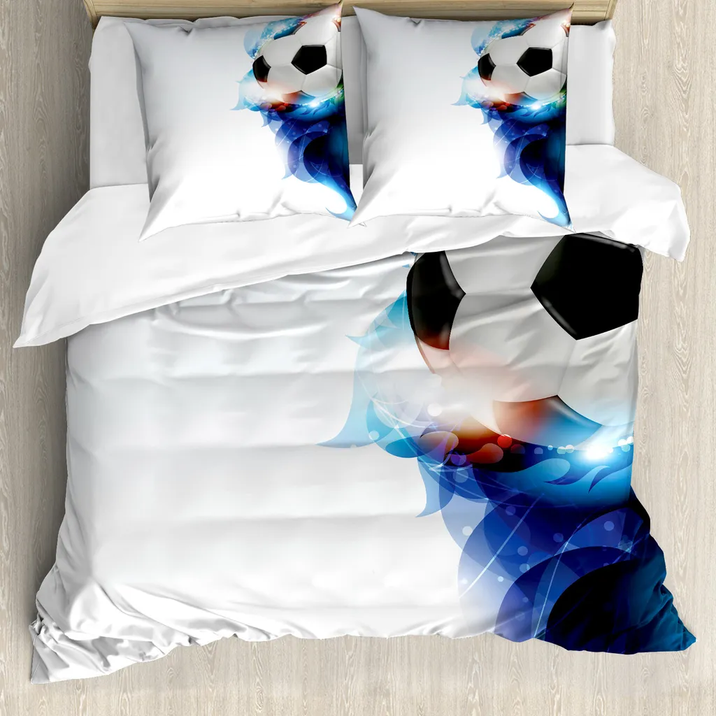 Arredo Camera Ragazzi: Copripiumino Calcio Blu e Nero ABAKUHAUS 200x200