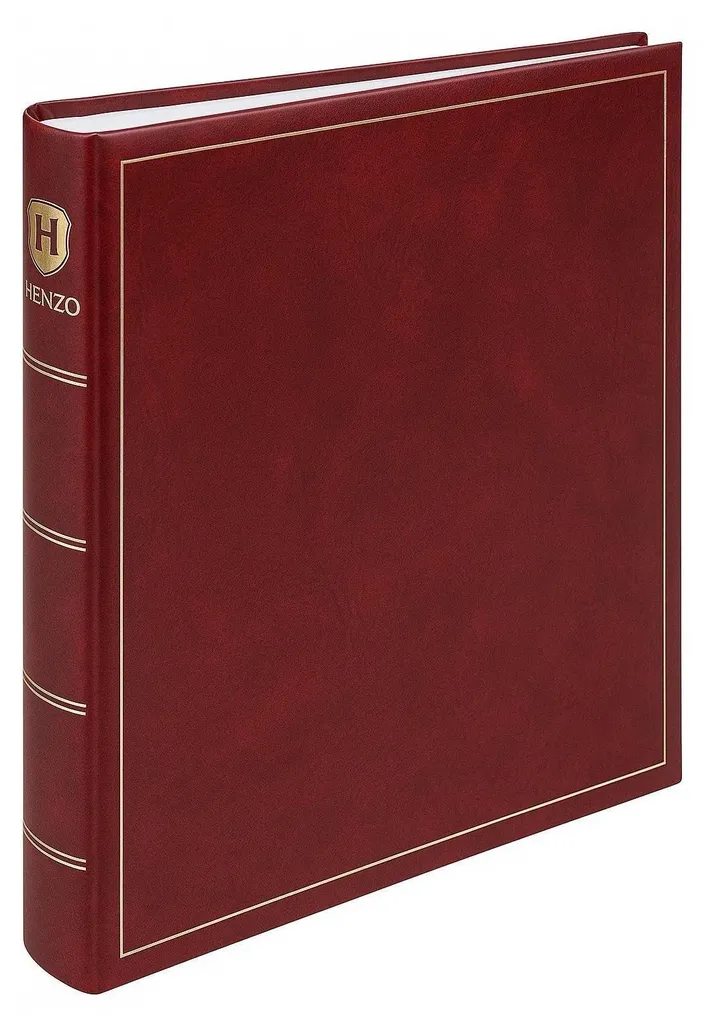 Henzo Basicline Album Foto Rosso 28x30,5 | Design Classico con Velina