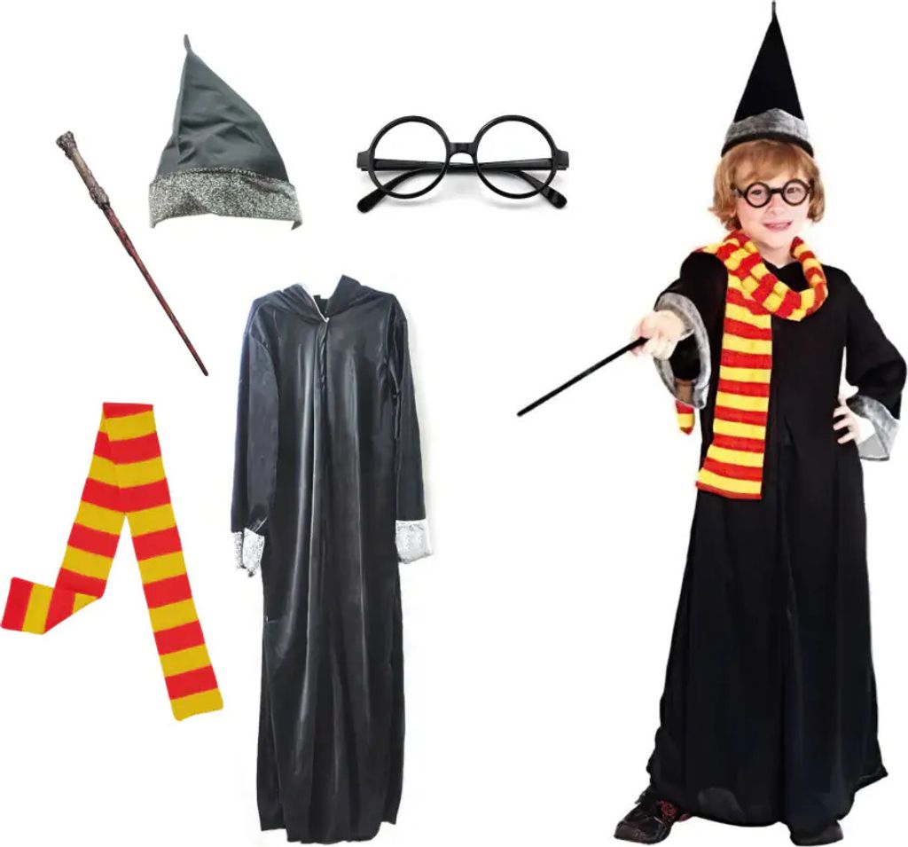 Dětský kostým Harry Potter s doplňky 110-122 M Obrázek produktu 