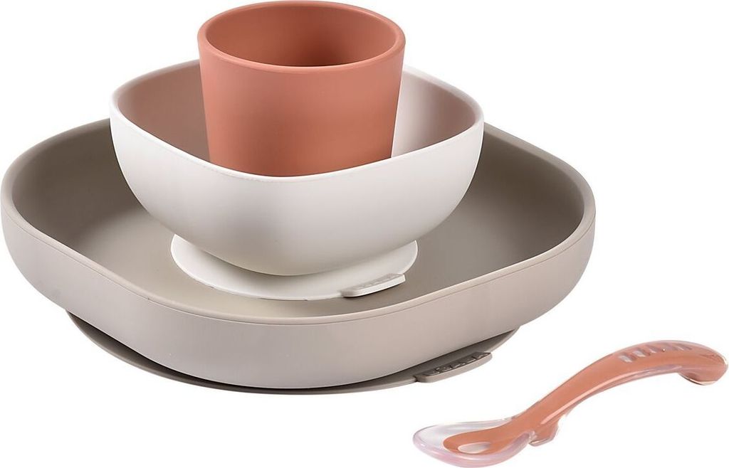 Beaba 4-tlg. Silikon-Geschirr-Set