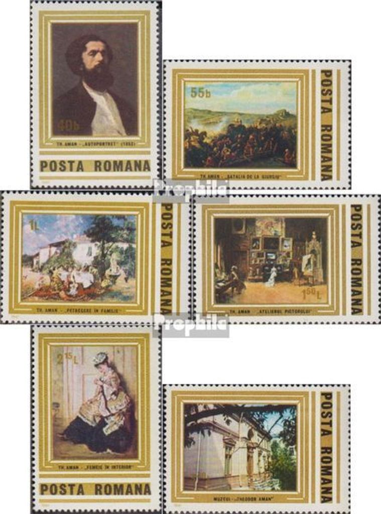 Briefmarken Rumänien 1981 Mi 3810-3815 (kompl.Ausg.) postfrisch Theodor Aman