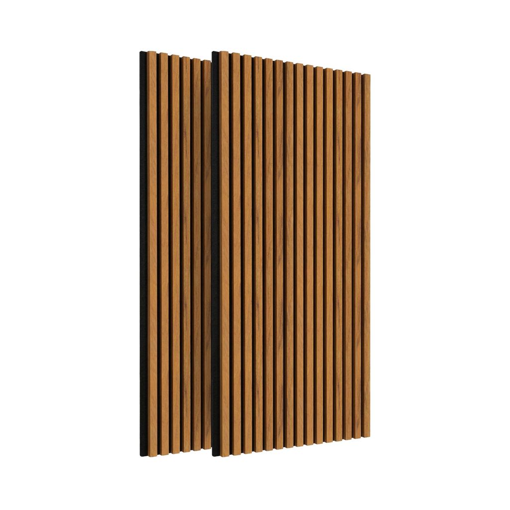 IZODEKOR Akustikpaneele 120x60 cm Walnuss 2er Set (1,44m²) Produktbild 