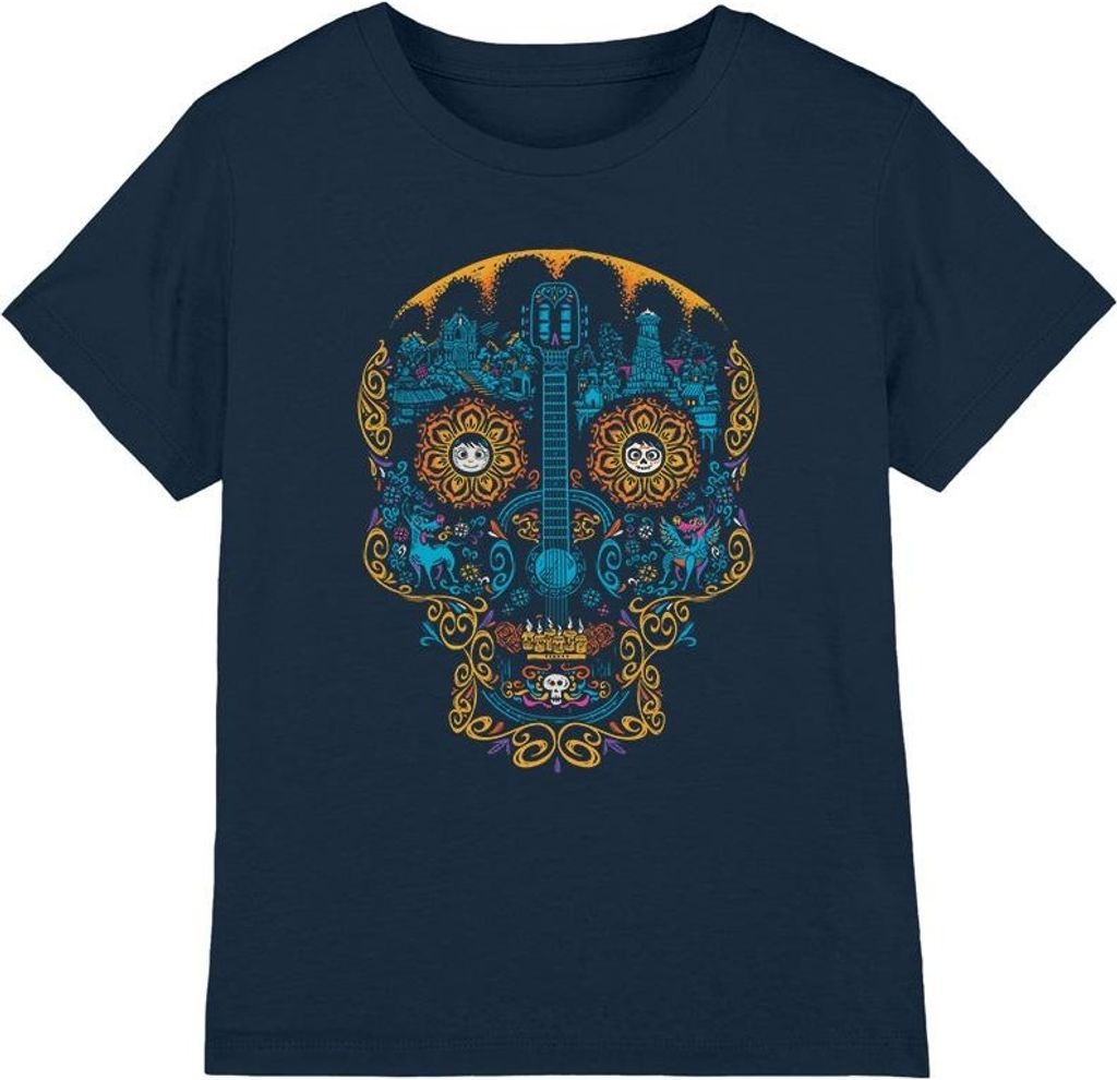 Coco - "Day Of The Dead" T-Shirt für Kinder TV4035 (128) (Marineblau)