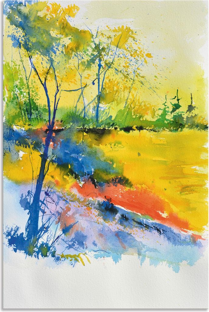 ARTland Wandbild Alu für Innen & Outdoor Landschaft im Sonnenlicht Größe: 60x90 cm