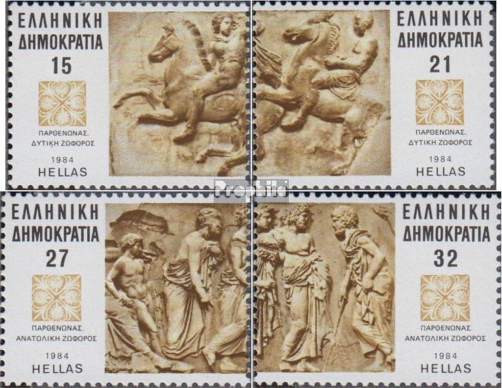 Briefmarken Griechenland 1984 Mi 1551-1554 (kompl.Ausg.) Produktbild 