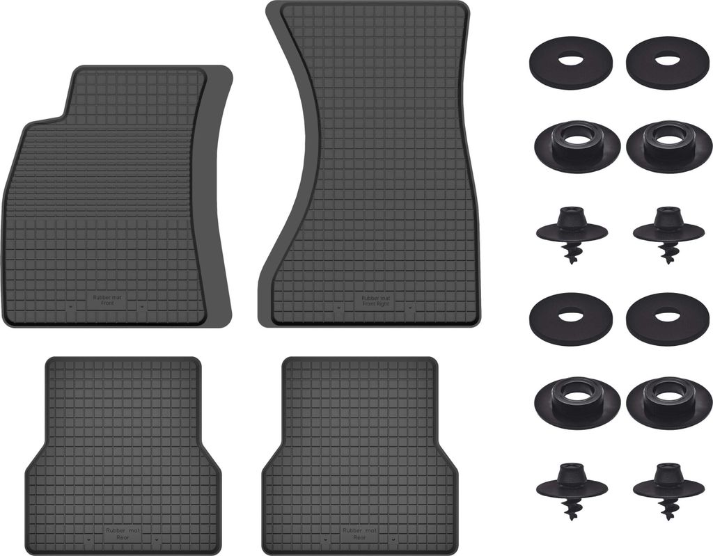 Gummimatten Mit Stoppern Für: Audi A5 8T (2008-2018) Schwarz Set