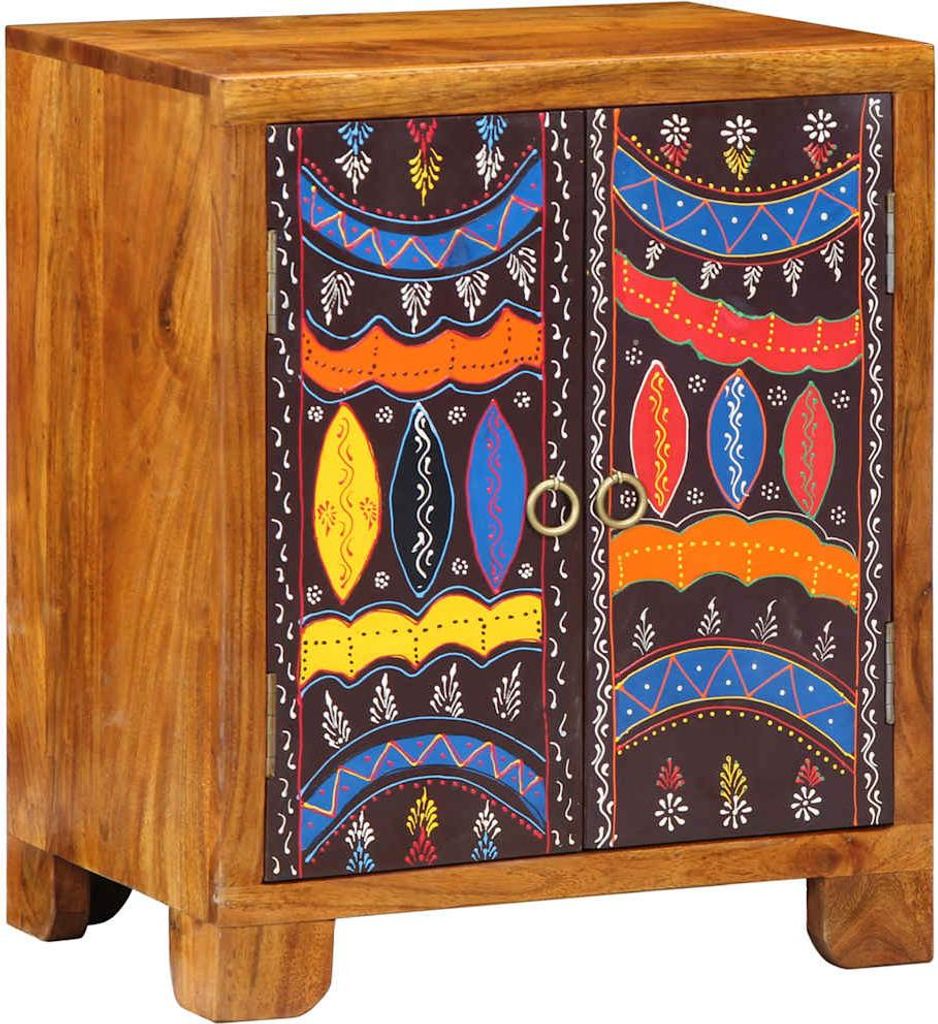 vidaXL Sideboard Mehrfarbig 50x35x60 cm Massivholz Akazie