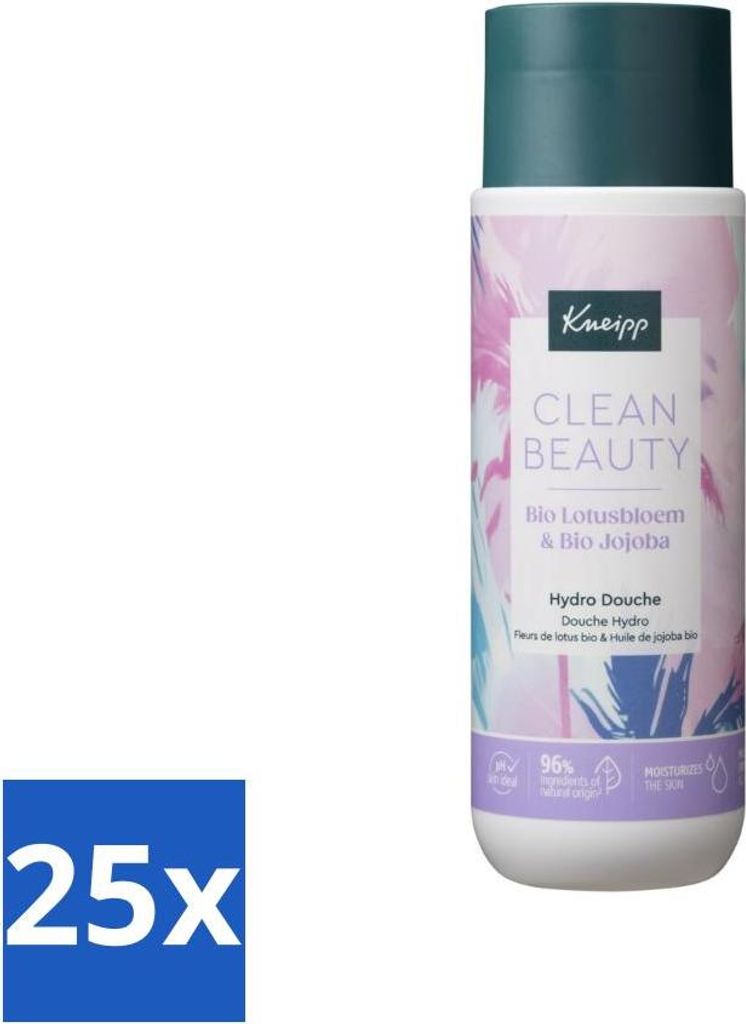 Kneipp - Duschgel - Clean Beauty - Lotus & Jojoba - 200 ml - Vorteilspack - 25 Stücke