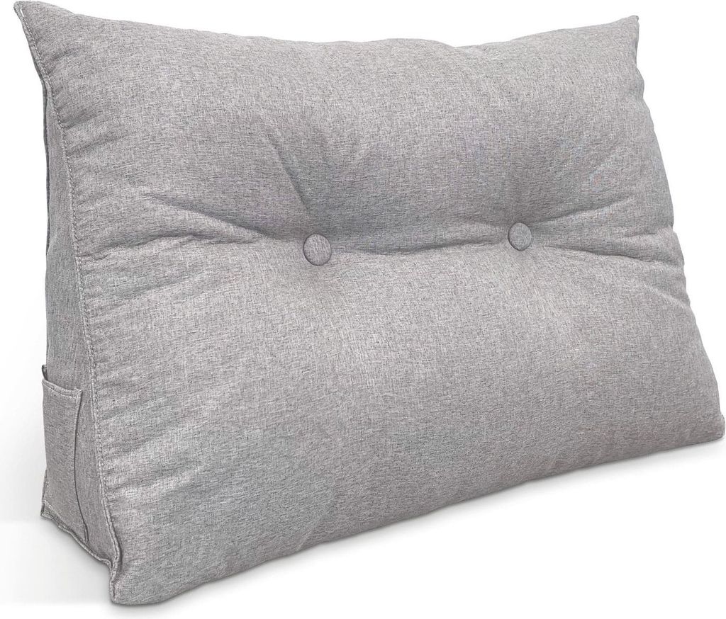 ELONEO Rückenkissen 70 cm breit, Keilkissen für Bett und Produktbild 
