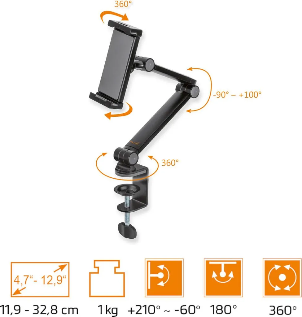 Support de Bureau Universel pour Téléphone et Tablette Entièrement Réglable - 10