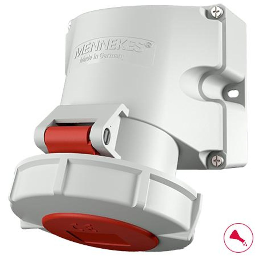 Mennekes 9182 - Grau - 5P - IP67 - 400 V - 50-60 Hz - 32 A Produktbild 
