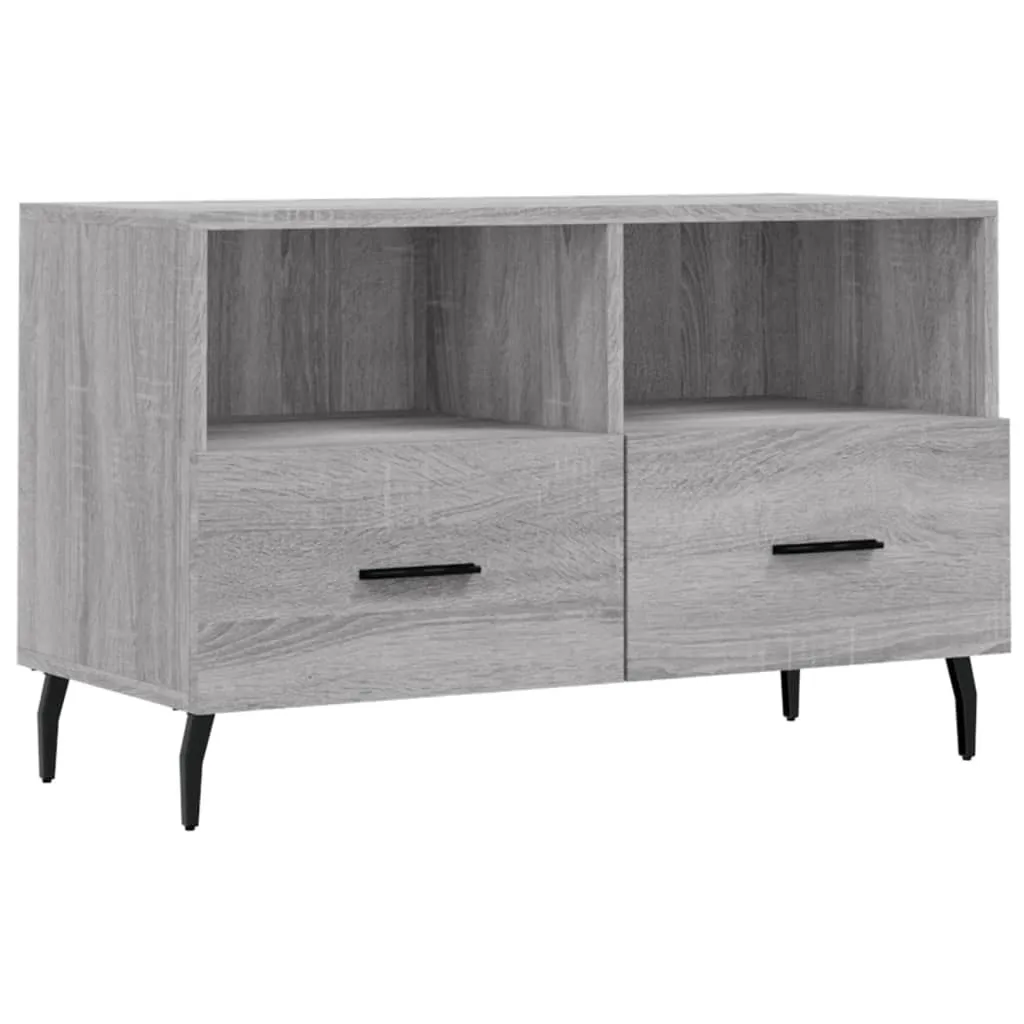 Mobile TV Legno Grigio Sonoma 80cm | Arreda con Calore il tuo Salotto