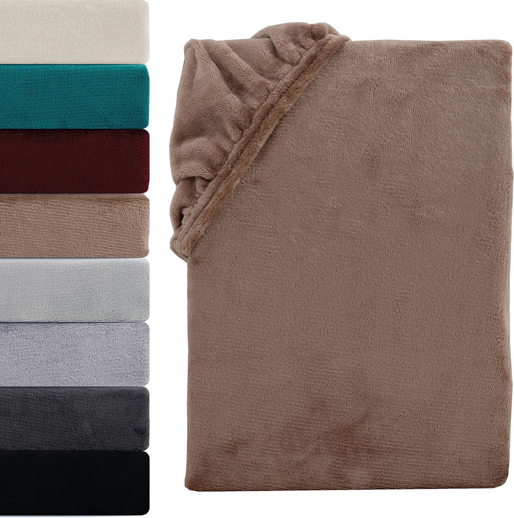 Winter Spannbettlaken Teddy Plüsch 90-100x200 cm Warme Produktbild 
