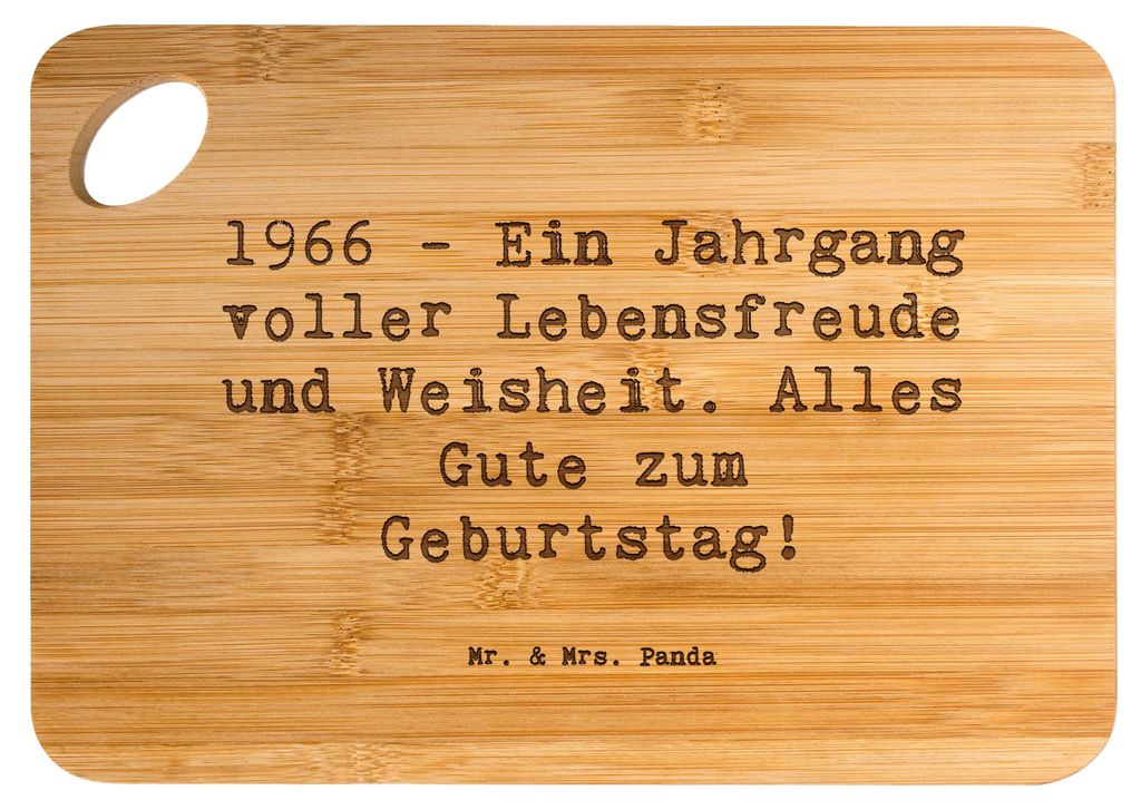 Mr. & Mrs. Panda Schneidebrett Spruch 1966 Geburtstag - Transparent - Geschenk, Alter, Geburtstagsgeschenk, Holzbrettchen, Jubiläum, Geburtsjahr, ...
