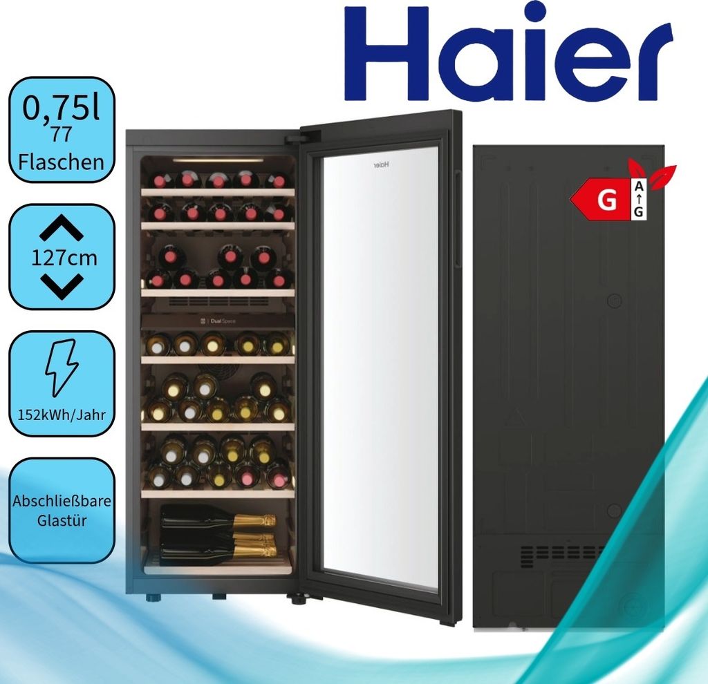 Haier Wine Bank 50 Serie 7 HWS77GDAU1 Weinkühler mit Produktbild 