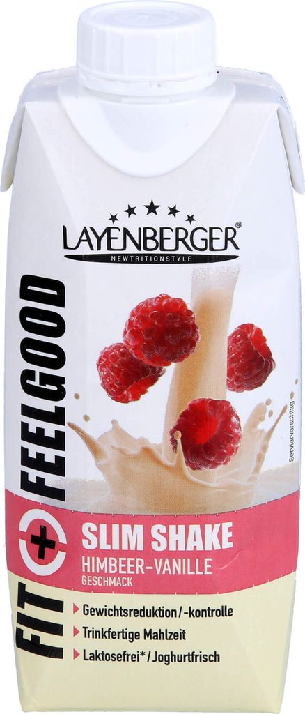 Layenberger Fit+Feelgood Slim Shake Himbeer-Vanill, 330 ml Produktbild 