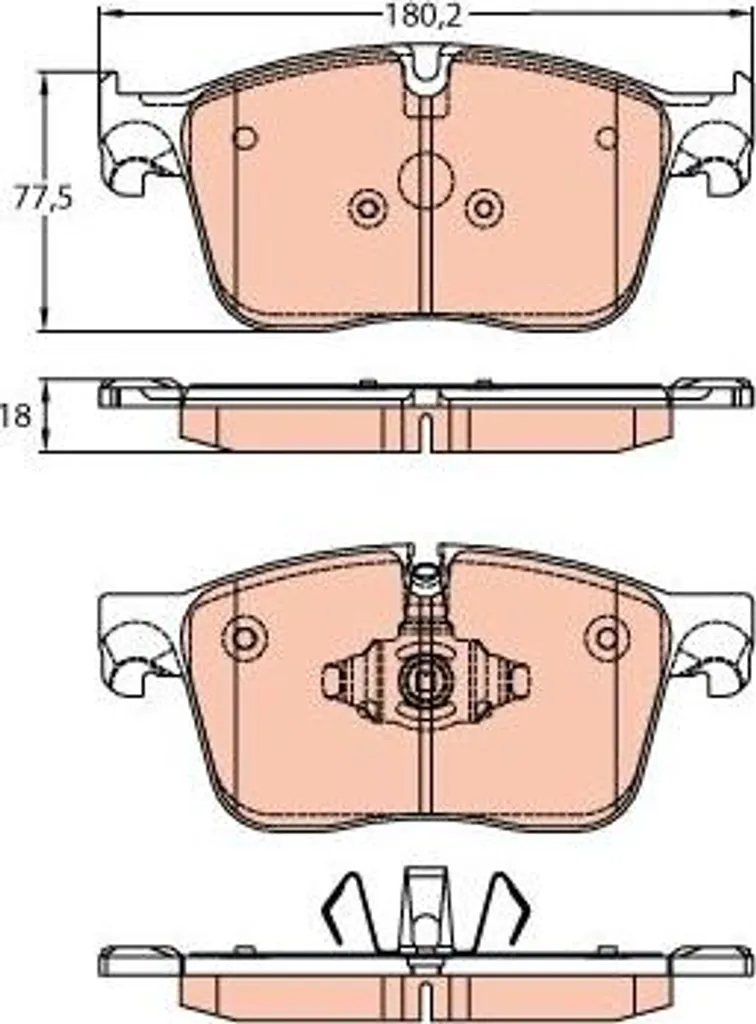 Plaquettes de frein Jaguar F-Pace XE XF - Entretien sécurité TRW GDB2145