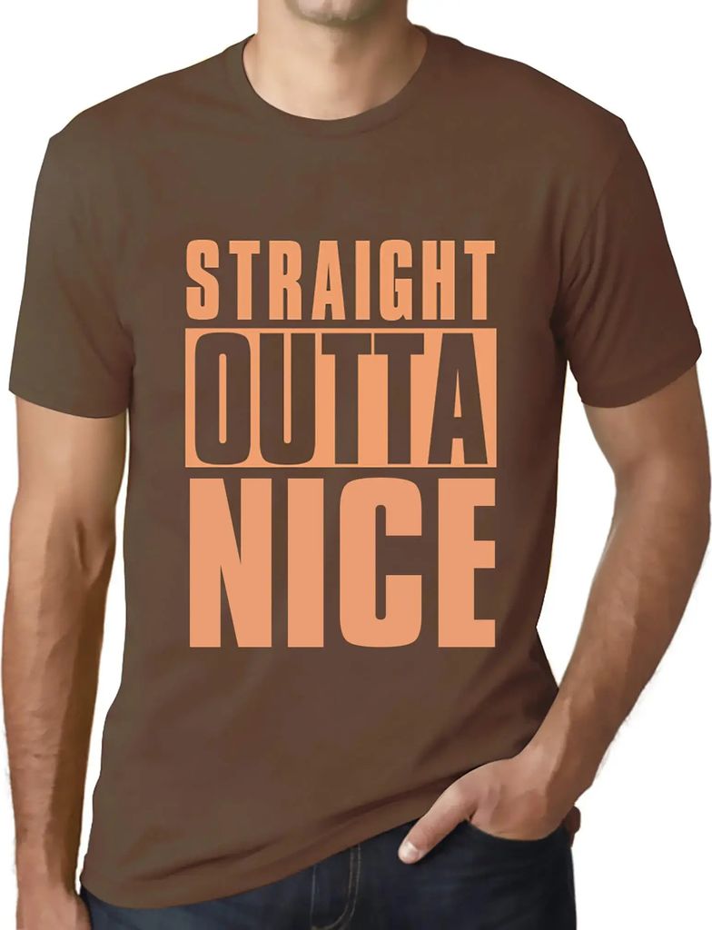 Herren Grafik T-Shirt Gerade aus schön – Straight Outta Nice – Öko-Verantwortlich Vintage Jahrgang Kurzarm Lustige Druck Geburtstag Geschenk ...