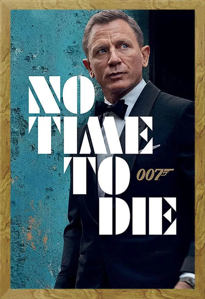 Arreda con James Bond: Poster Azure 007 + Cornice Rovere Shinsuke