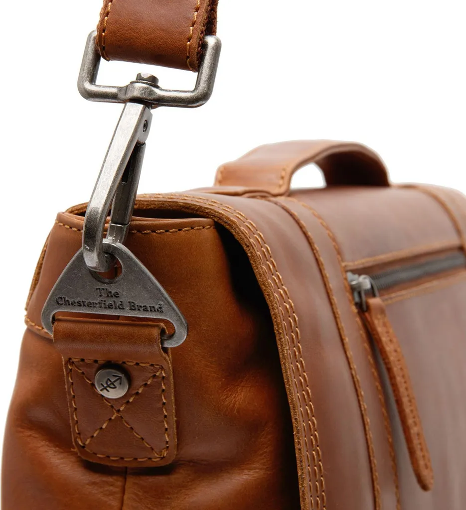 Serviette en cuir marron clair Veneto pour ordinateur portable professionnel - 11
