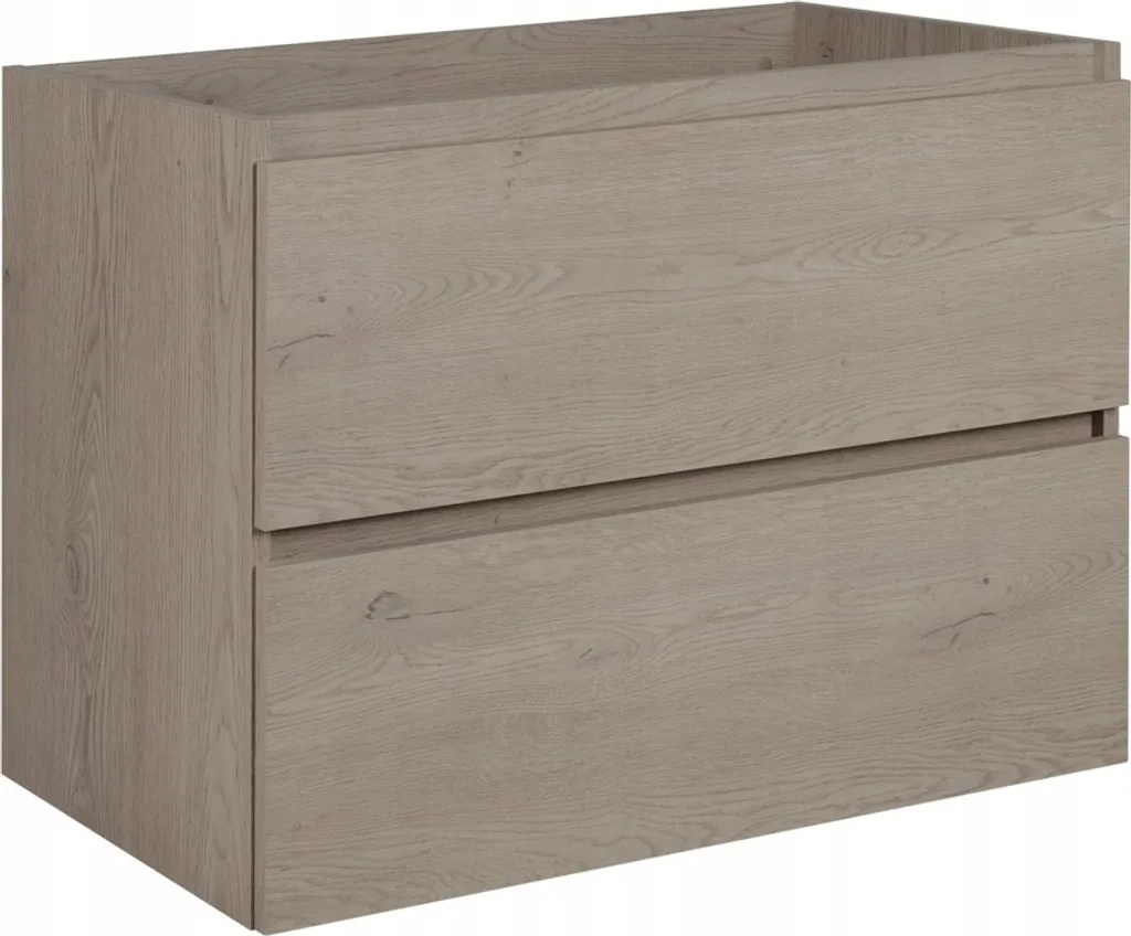 Meuble sous vasque RODAN 80 CM Chêne Foncé avec finition haut de gamme