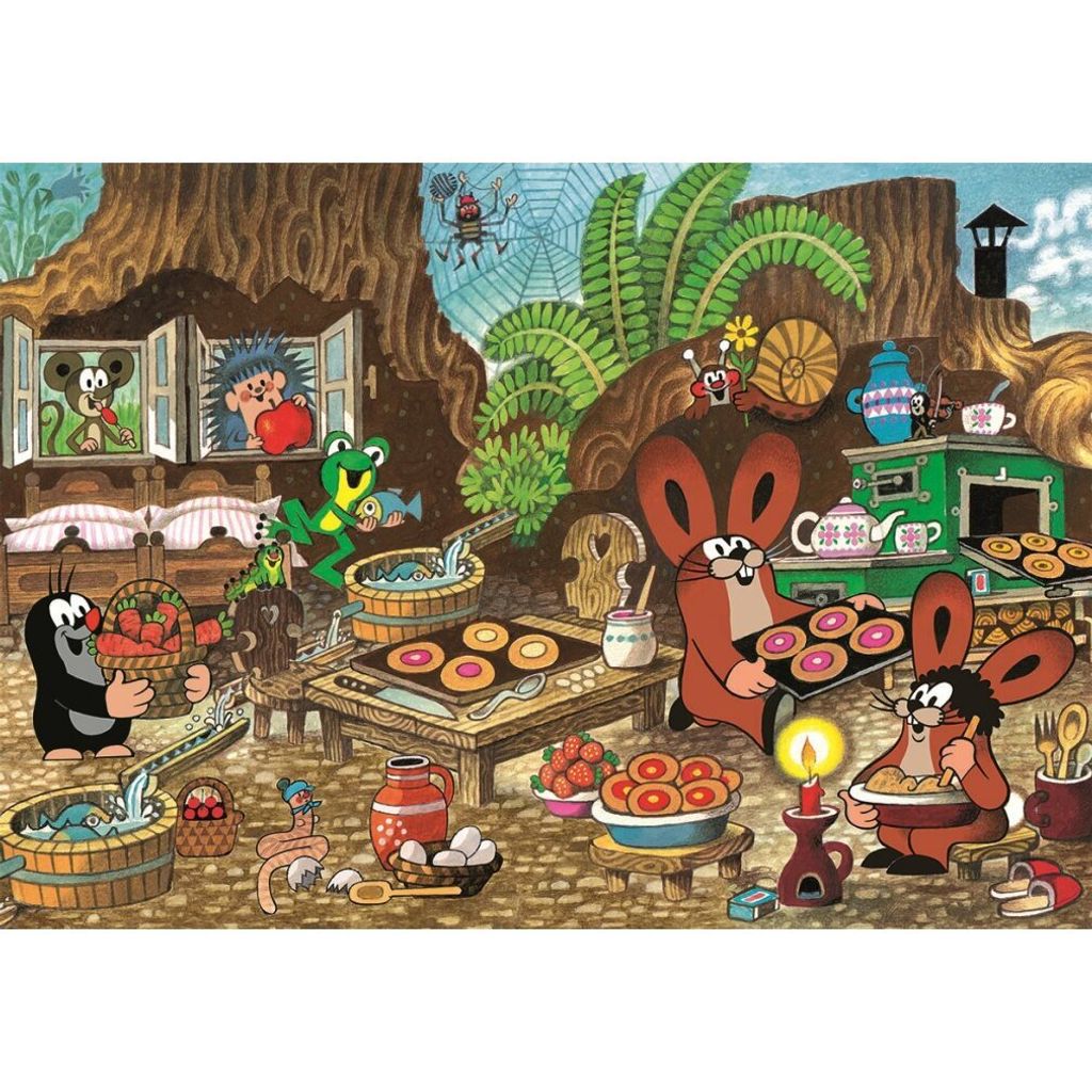 DINO Puzzle Maulwurf in der Küche XL 100 Teile