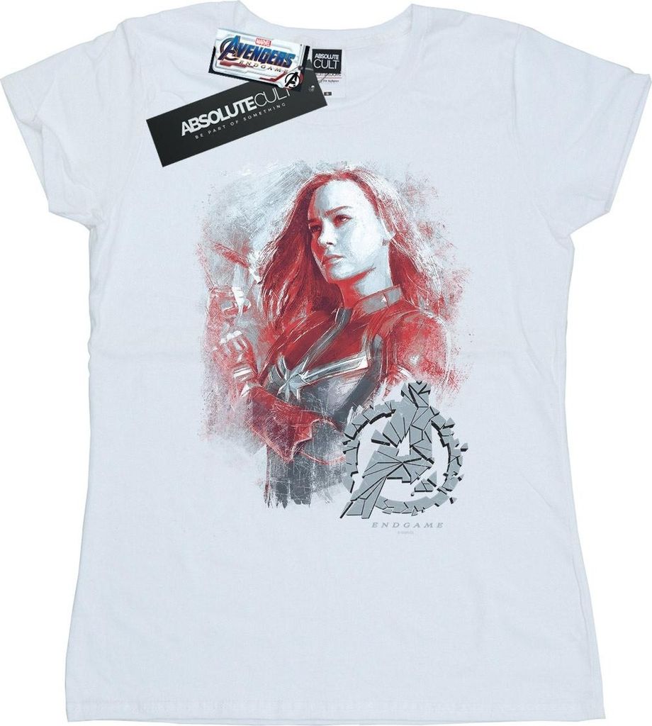 Marvel - "Avengers Endgame" T-Shirt für Damen BI4918 (XL) (Weiß)
