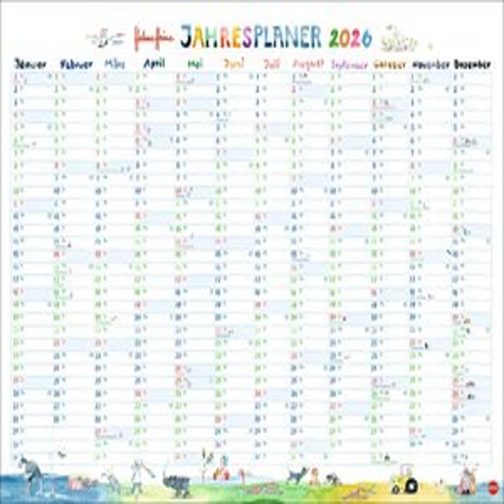 Helme Heine: Tafelkalender A3 2026 Produktbild 
