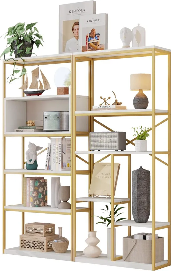 Étagère bibliothèque robuste et facile à monter - Solution rangement 180cm - 5