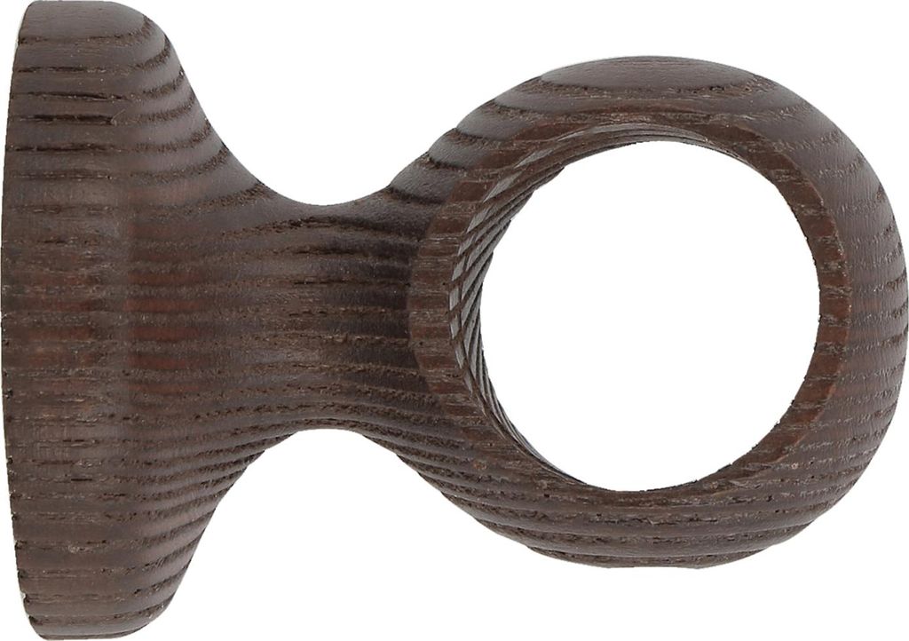 Kurze Monoblock-Halterung mit Öse aus Eschenholz Ø 28 mm