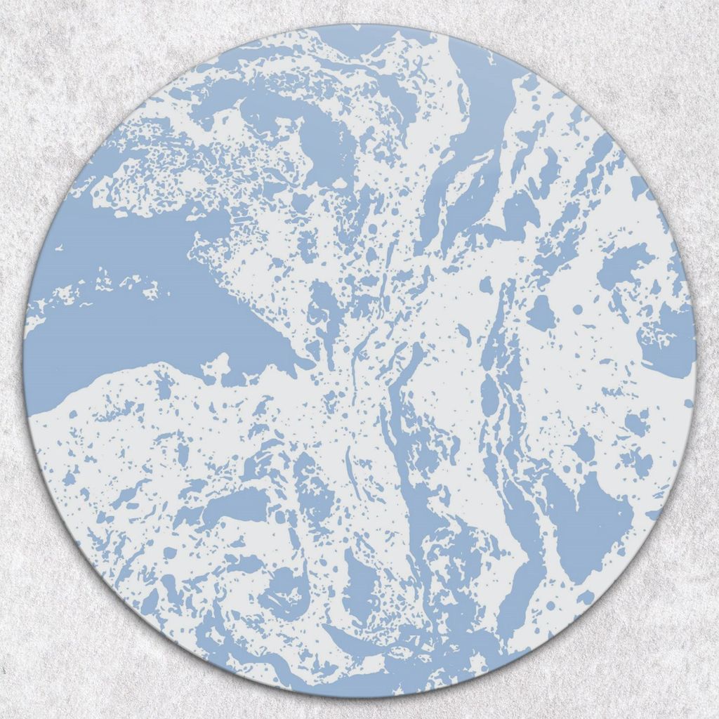 Glas-Herdabdeckplatten Glaskeramikkochfeld-Abdeckung Spritzschutz Glas Runden Schneidebrett fi40 cm - Marmor Farbe