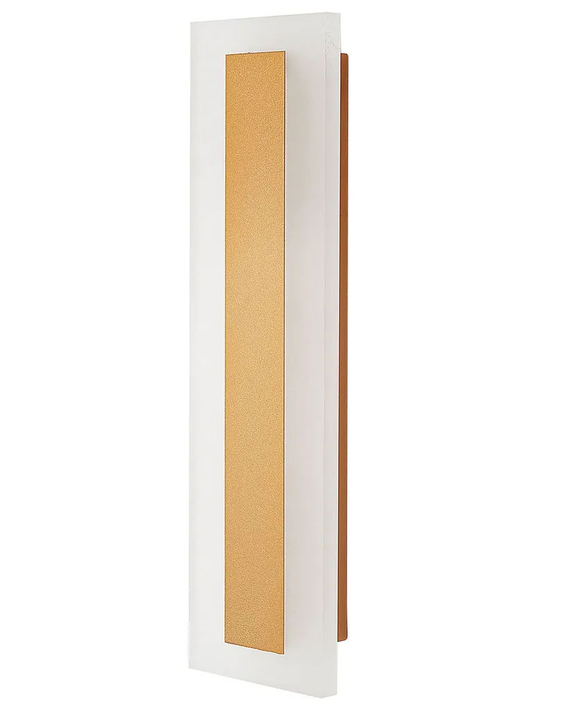 Applique d'extérieur LED or 30 cm Beliani en acier et acrylique chic