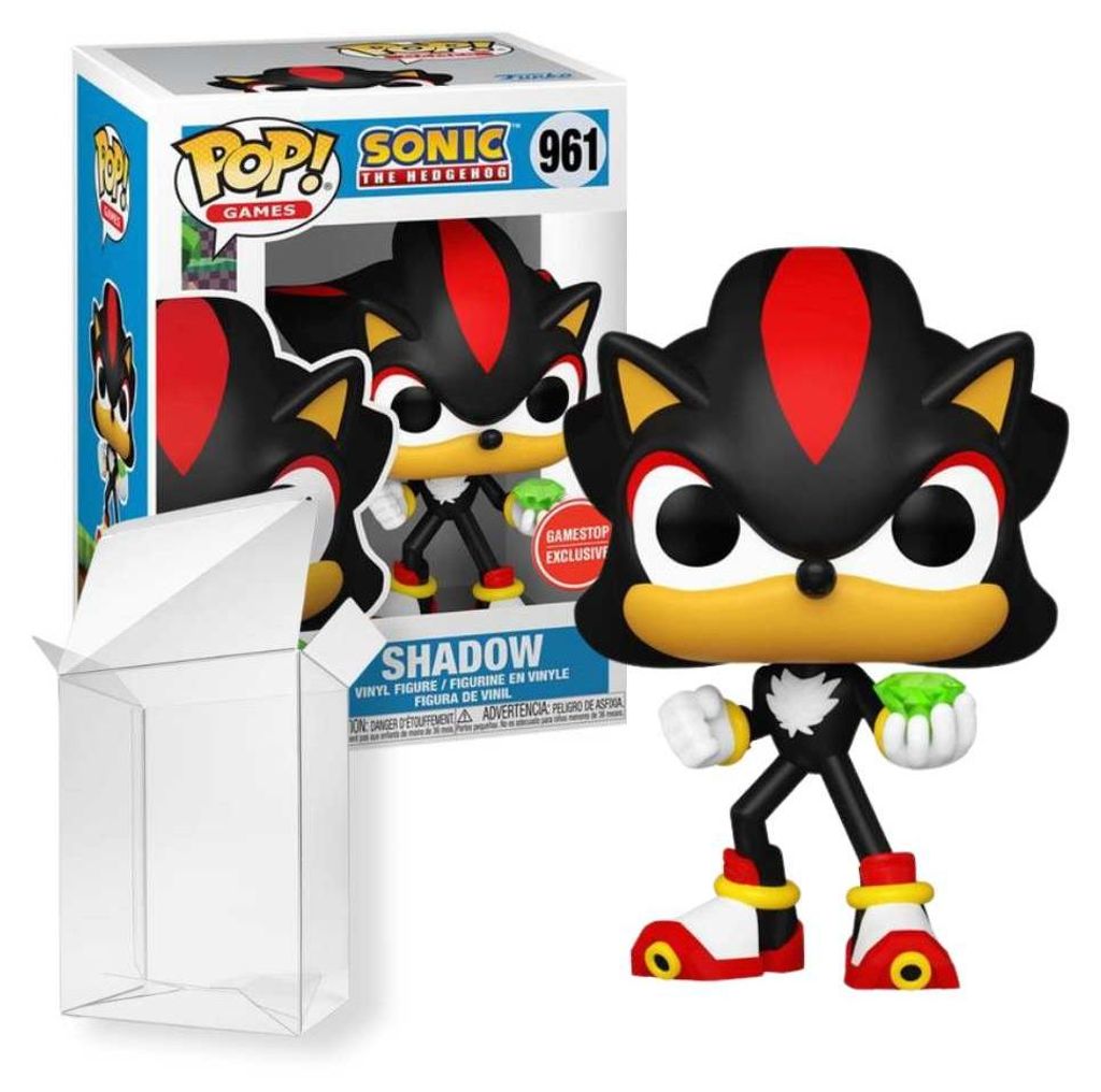 Funko Pop! Sonic the Hedgehog - Shadow with Green Emerald - Gamestop Exclusive #961